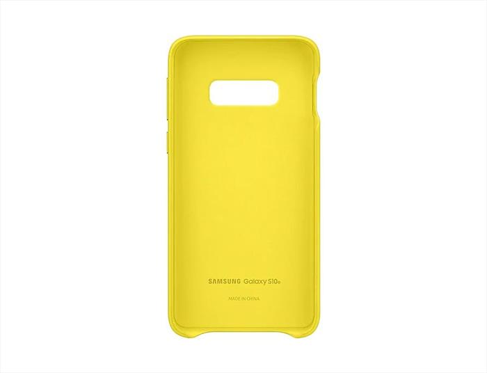 Image of LEATHER COVER GALAXY S10 E GIALLO