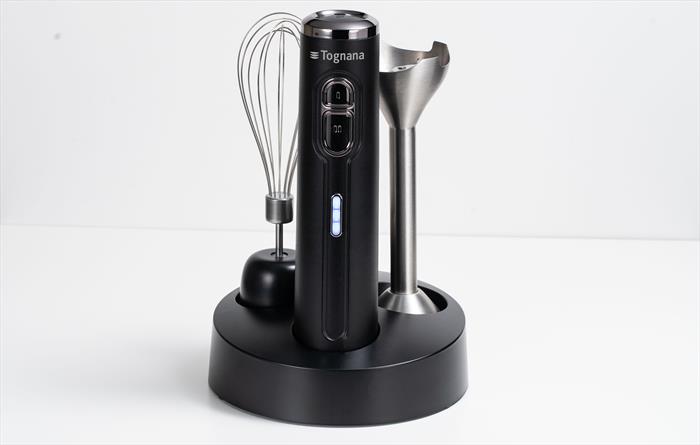 Frullatore ad immersione senza fili: frullatore a immersione senza fili, ricaricabile tramite USB, 21 velocità e 3 angoli regolabili con lame in acciaio inossidabile 304, tritatutto, becher, purea