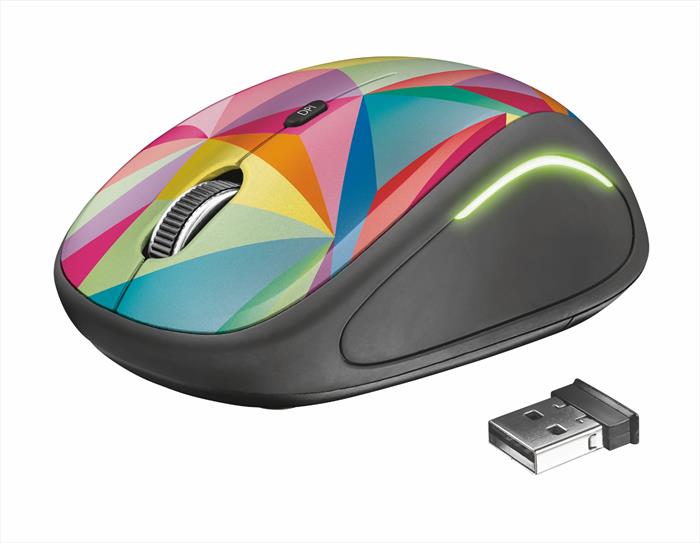 Image of Trust Yvi FX mouse Ambidestro RF Wireless Ottico 1600 DPI