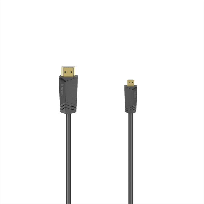 Image of Hama Cavo HDMI M/HDMI-D (micro) M, Hdmi High Speed with Ethernet, 1,5