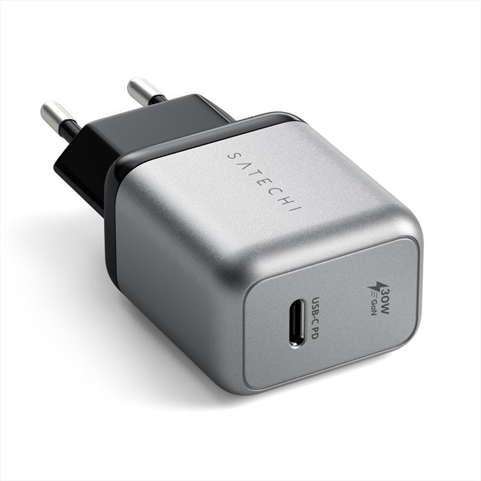 Image of CARICABATTERIE DA MURO USB-C GAN 30W grigio