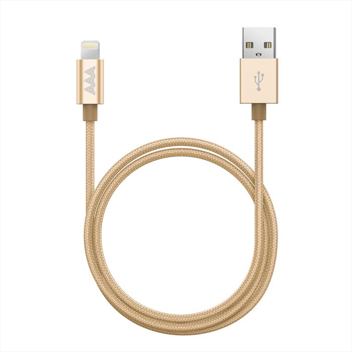 Image of ALUMINUM LIGHTNING CABLE 1M Gold