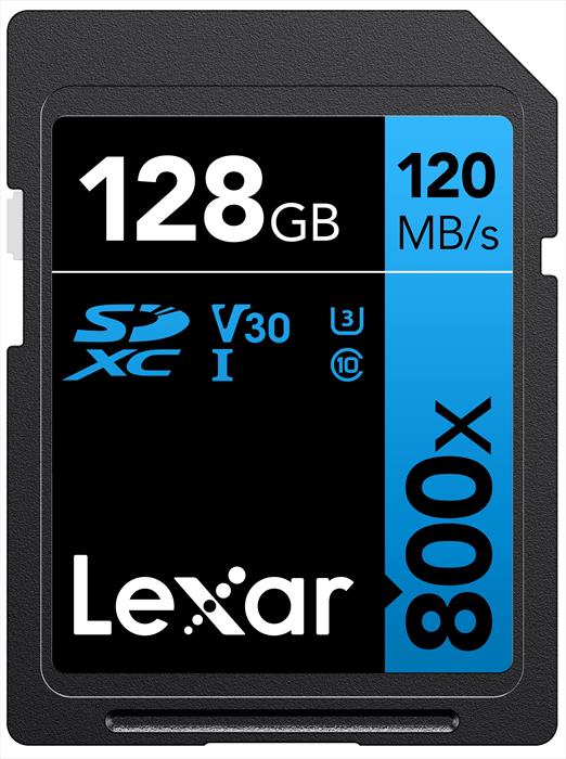 Image of 128GB SDXC PROFESSIONAL 800X Black/Blue