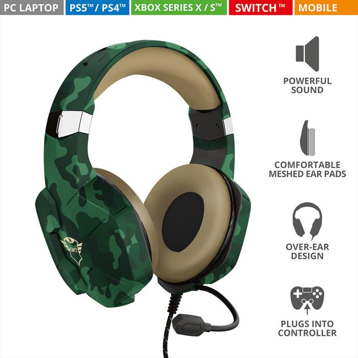 Image of GXT323C CARUS HEADSET JUNGLE CAMO jungle camouflage