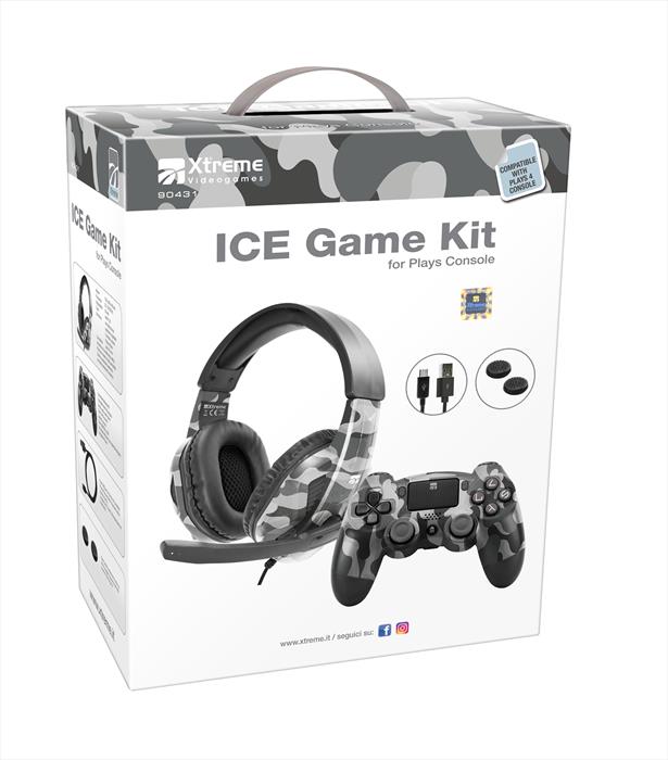 Image of ICE GAME KIT CUFFIA+PAD Camouflage Grigio