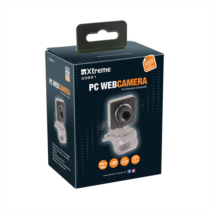 Image of PC WEBCAMERA NERO/TRASPARENTE