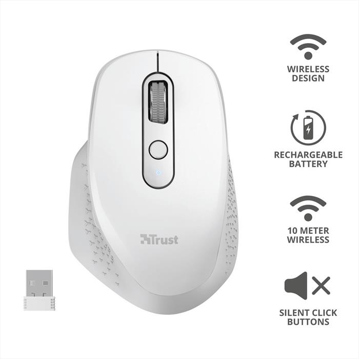 Image of OZAA RECHARGEABLE MOUSE White