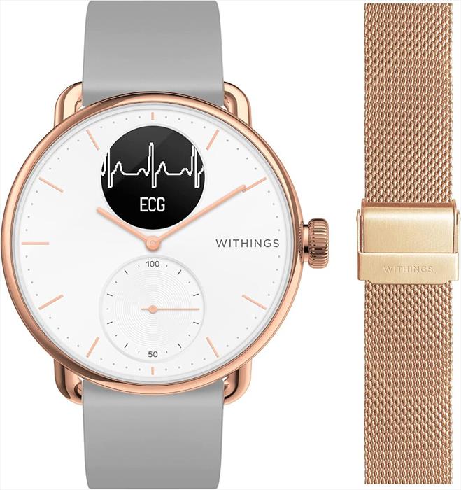 Image of Smart Watch SCANWATCH RG + MILANESE Rose gold