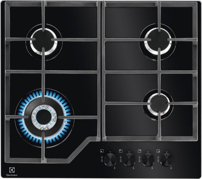 Image of Piano cottura a gas EGM6343YAK 0cm Gas on Glass Nero