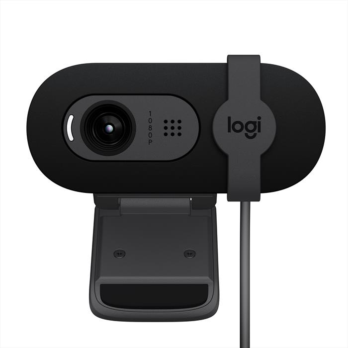 Image of Logitech Brio 100 webcam 2 MP 1920 x 1080 Pixel USB Grafite