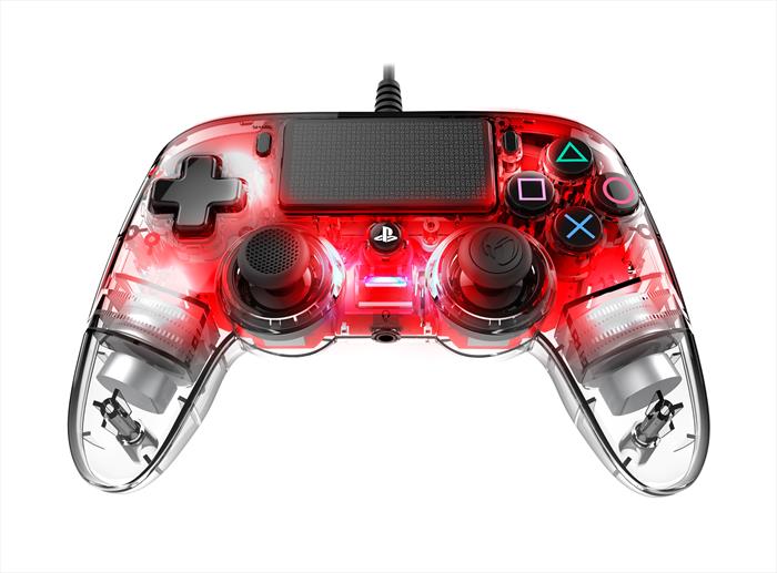 Image of NACON PS4 LIGHT PAD RED TRASPARENTE ROSSO
