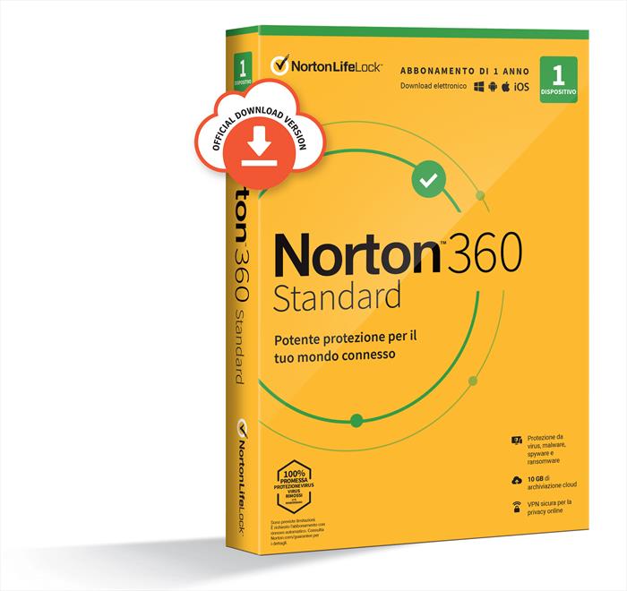 Image of Norton 360 Standard 2021 Antivirus 1 Dispositivo