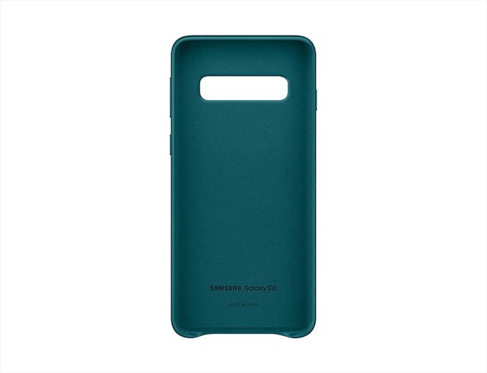 Image of LEATHER COVER GALAXY S10 VERDE
