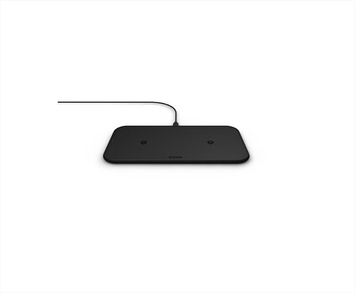 Image of TAPPETINO DI RICARICA WIRELESS QI DOPPIO 2X10W ULT Nero