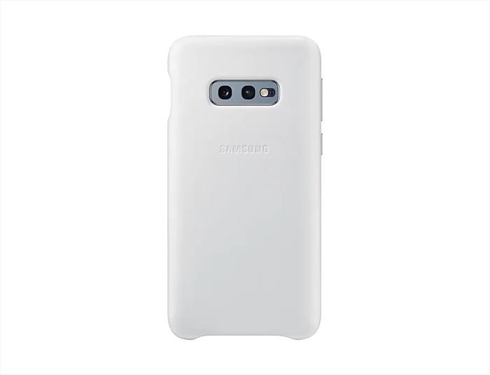 Image of LEATHER COVER GALAXY S10 E BIANCO