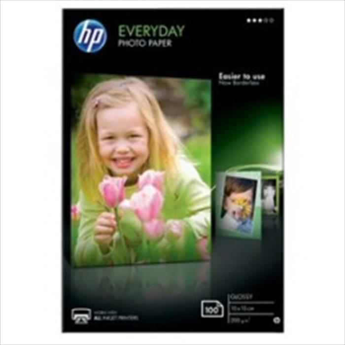 Image of HP Confezione da 100 fogli carta fotografica lucida Everyday 10 x 15 c