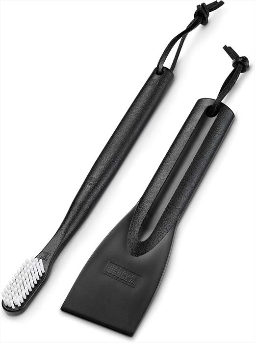 Image of KIT 2 PZ PER PULIZIA BBQ A GAS NERO