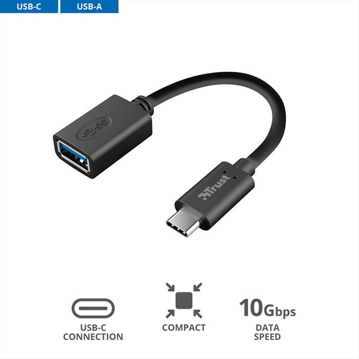 Image of Trust 20967 cavo USB 0,09 m USB C USB A Nero
