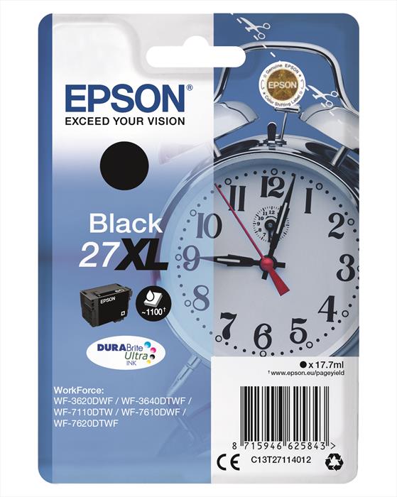 Image of Epson Alarm clock 27XL DURABrite Ultra cartuccia d'inchiostro 1 pz Ori