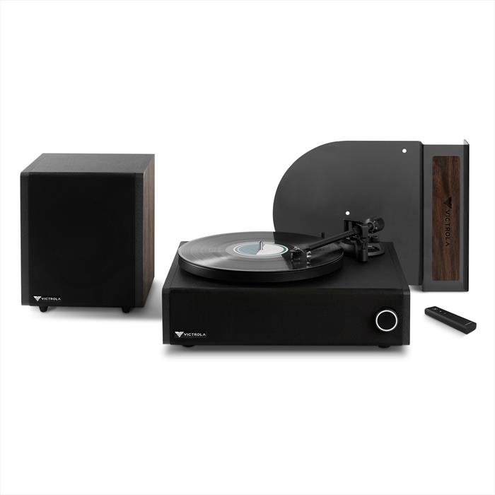 Victrola Giradischi Automatico Bluetooth Con Cartuccia Audio Technica - Ripetizione Automatica, 2 Velocità, Preamp Commutabile, Design Elegante