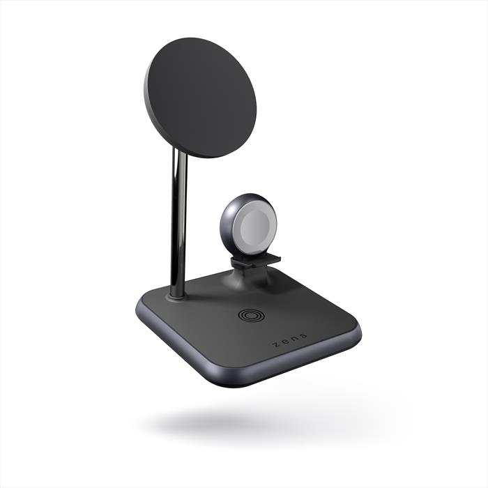 Image of 4-IN-1 MAGNETIC + WATCH WIRELESS CHARGER Black - Nero