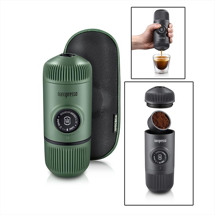 Image of Macchina per caffè espresso NANOPRESSO+CASE VERDE MUSCHIO