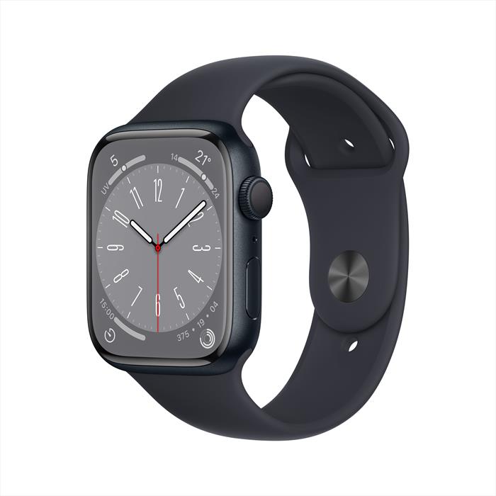 Image of Apple Watch Series 8 GPS 41mm Cassa in Alluminio color Mezzanotte con