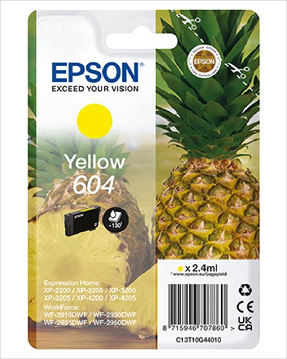 Image of Epson 604 cartuccia d'inchiostro 1 pz Originale Resa standard Giallo