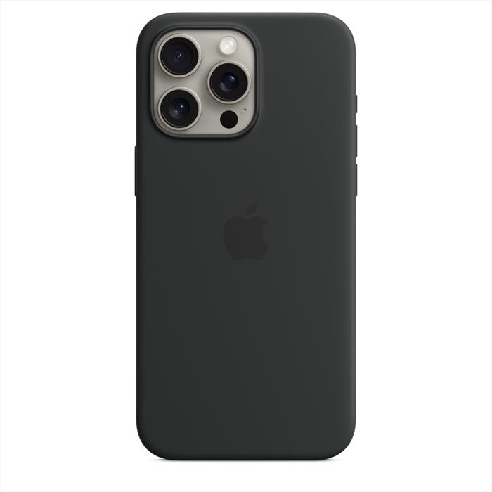 Image of Apple Custodia MagSafe in silicone per iPhone 15 Pro Max - Nero