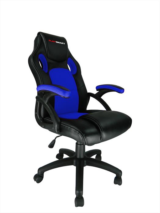 Image of PLAYSMART PC GAMING CHAIR BLU