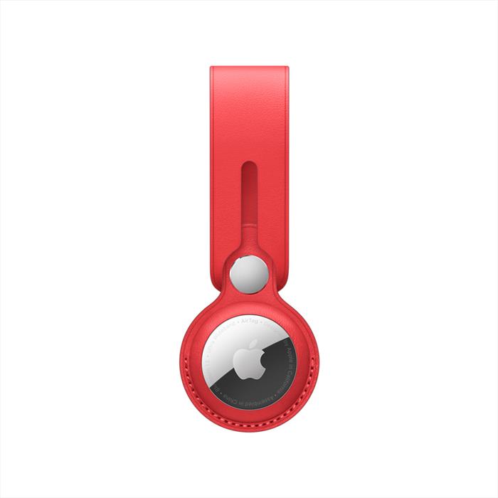 Image of Laccetto AirTag in pelle (PRODUCT)RED