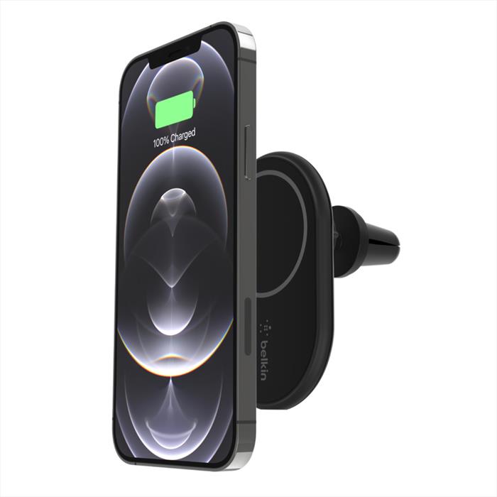 Image of SUPPORTO DA AUTO MAGNETICO CON RICARICA WIRELESS nero