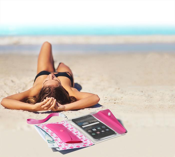 Image of VOYAGERPOCHET17P Custodia Splashpr Universale Rosa