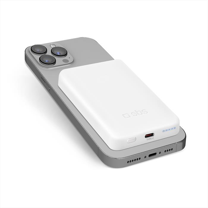Image of Power bank magnetico TEBB5000MAG1CW Bianco