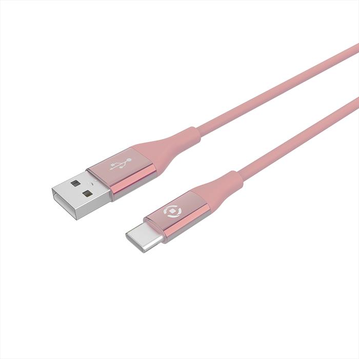 Image of USBTYPECCOLORPK CAVO USB-C COLORE ROSA Rosa/Silicone