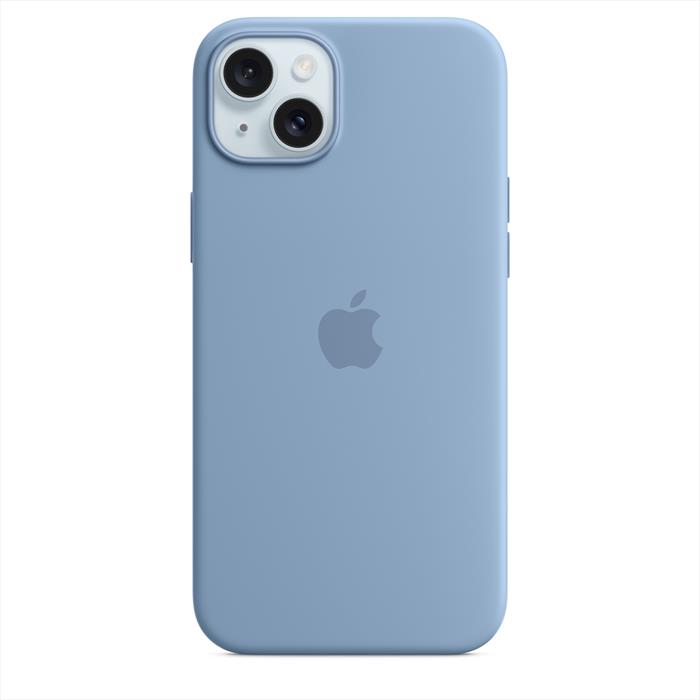 Image of iPhone 15 Plus Silicone Case Blu Inverno