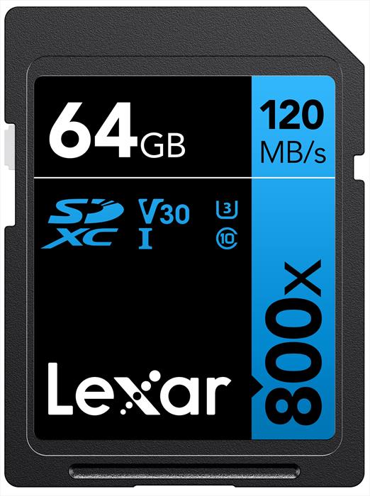 Image of 64GB SDXC PROFESSIONAL 800X Black/Blue
