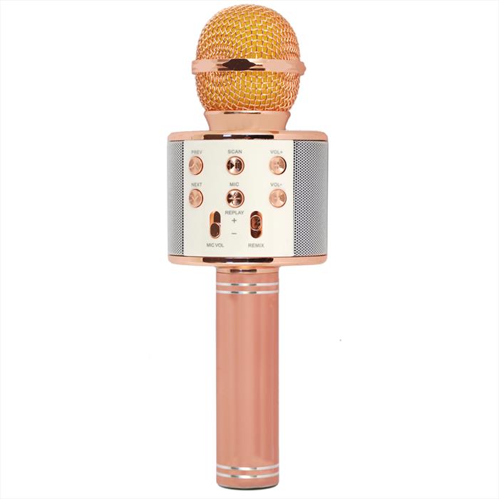 Image of Xtreme Hollywood Rose Gold, Argento Microfono per karaoke