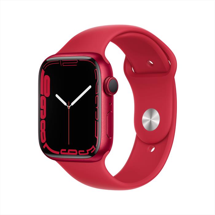 Image of Watch Series 7 GPS 45mm Alluminio Sport Band (PRODUCT)RED