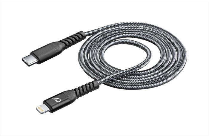Image of Cellularline Tetra Force Cable 120cm - USB-C to Lightning