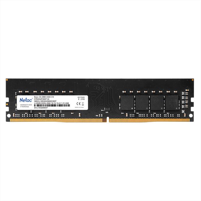 Image of BASIC DDR4-2666 4G C19 U-DIMM 288-PIN NERO