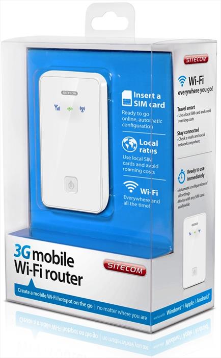 Image of        WLM-1000 3G Mobile Wi-Fi Router Bianco