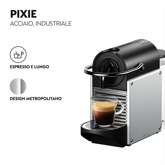 PIXIE REFRESH NESPRESSO EN124.S MACCHINA CAFFÈ Silver