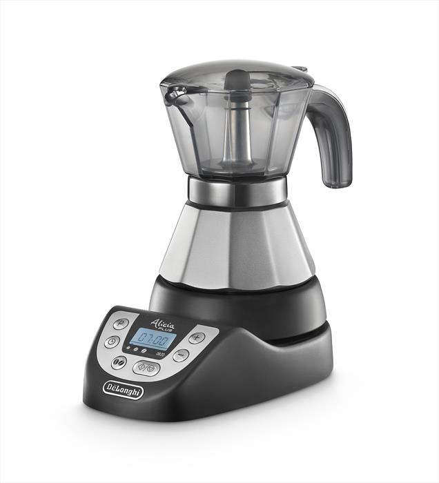 Image of EMKP21.B MOKA ELETTRICA Nero-Silver