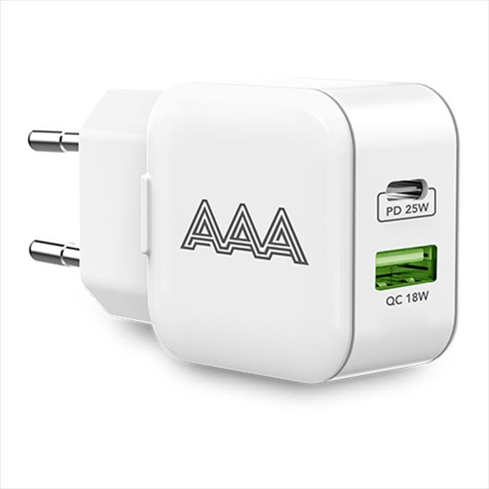 Image of ALIMENTATORE FAST CHARGER QC+PD 25W Bianco