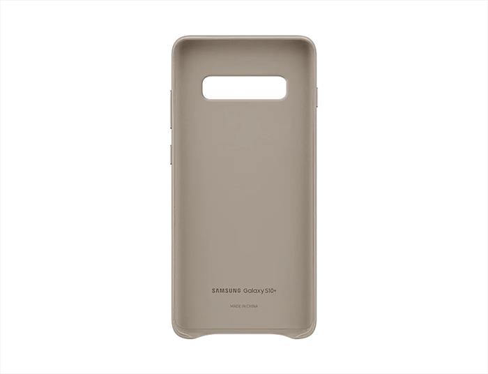 Image of LEATHER COVER GALAXY S10+ Grigio