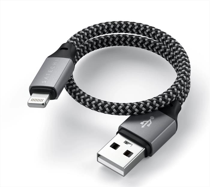 Image of CAVO USB-A LIGHTNING 25CM grigio