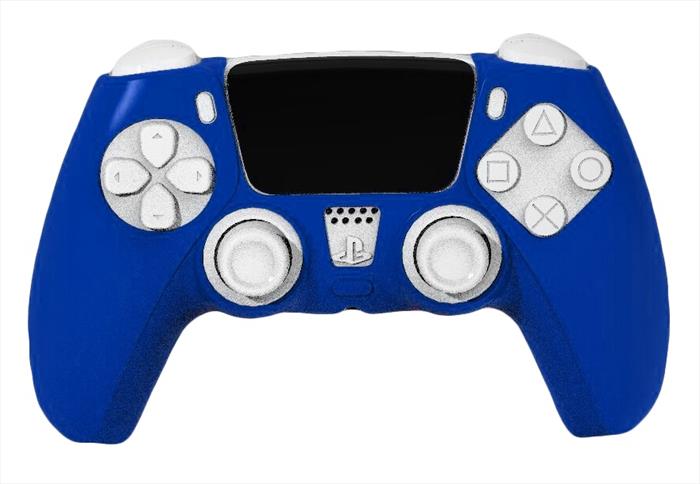 SILICON COVER+THUMBSTICK PS5 BLU