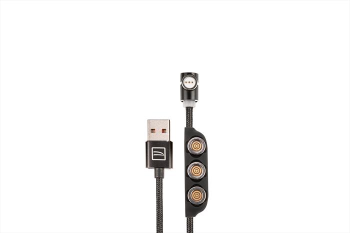 Image of MULTI USB MAGNETIC CHARGING 3-IN-1 CABLE Nero