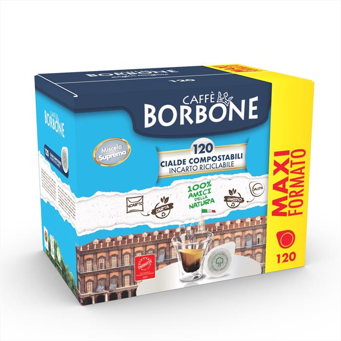 Image of Caffè Borbone Cialda Miscela Suprema - confezione da 120 pezzi